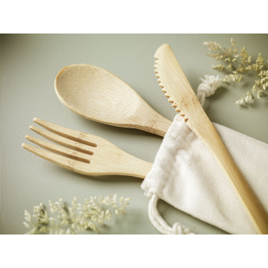 Logo trade advertising product photo of: Bambu Cutlery Set