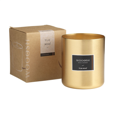 Logo trade promotional merchandise picture of: Wooosh Scented Candle True Wood