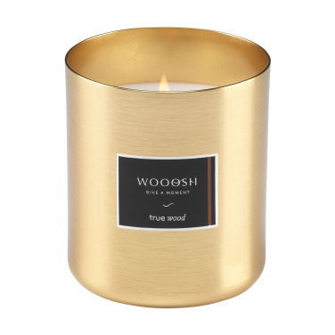 Logo trade promotional merchandise photo of: Wooosh Scented Candle True Wood