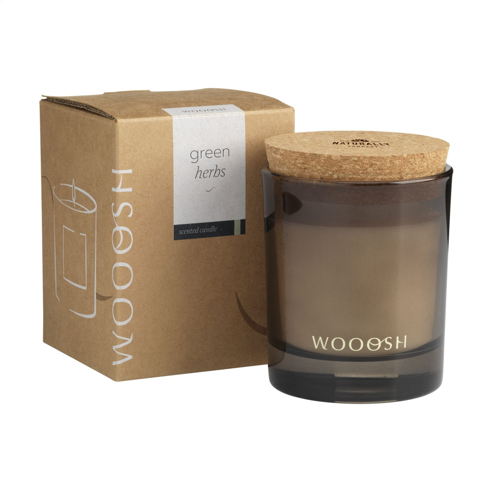 Logotrade promotional product picture of: Wooosh Scented Candle Green Herbs