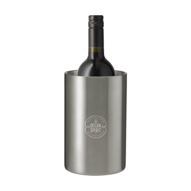 Logo trade corporate gifts picture of: CoolSteel RCS Recycled Steel wine cooler