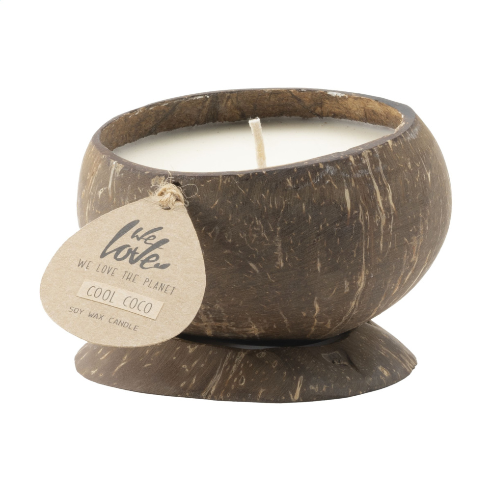 Logo trade advertising products image of: We Love The Planet Coconut Candle