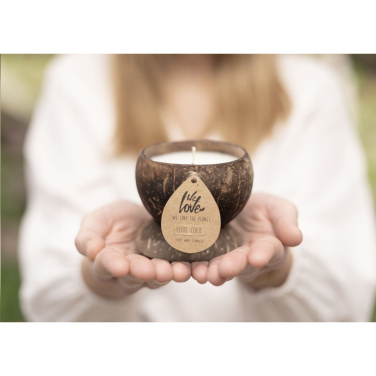 Logotrade promotional giveaway picture of: We Love The Planet Coconut Candle