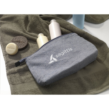 Logo trade promotional giveaways image of: Wolkat Safi Recycled Textile Cosmetic Bag