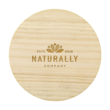 Logo trade promotional merchandise image of: Wooosh Flame Scented Candle Dark Amber