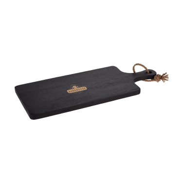 Logo trade promotional merchandise image of: Black Board Rubberwood cutting board
