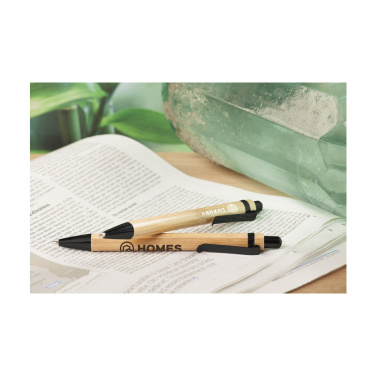 Logo trade business gifts image of: Boston Bamboo pen
