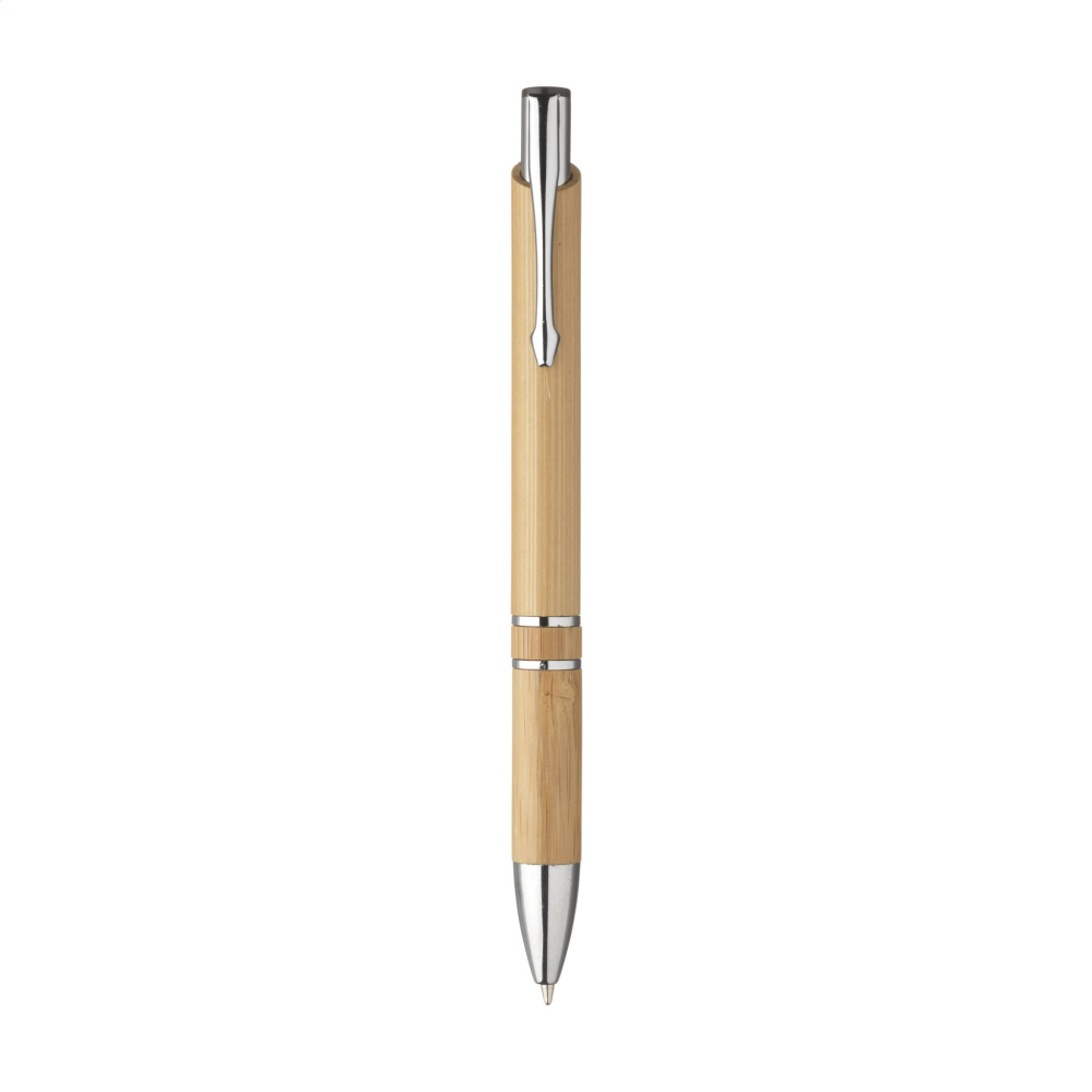Logo trade promotional giveaways image of: Ebony Bamboo pen