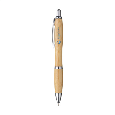 Logo trade promotional merchandise photo of: Athos Bamboo pen