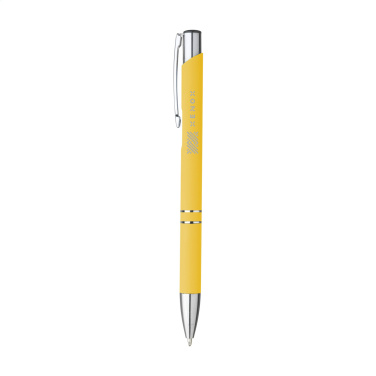 Logotrade promotional products photo of: Ebony Soft Touch Accent pen
