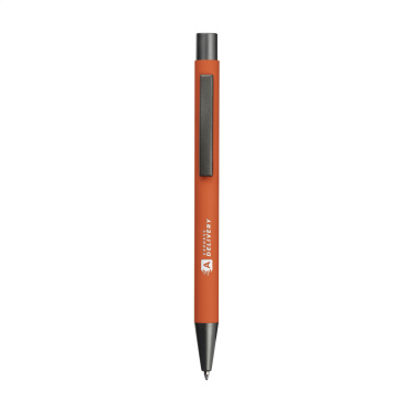 Logo trade promotional merchandise image of: Brady Soft Touch Recycled Alu pens