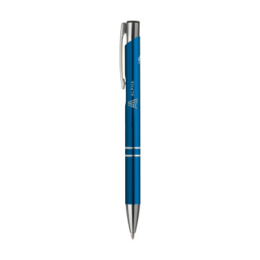 Logo trade business gifts image of: Ebony Recycled Alu pens