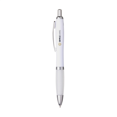 Logo trade business gifts image of: Athos Trans GRS Recycled ABS pen