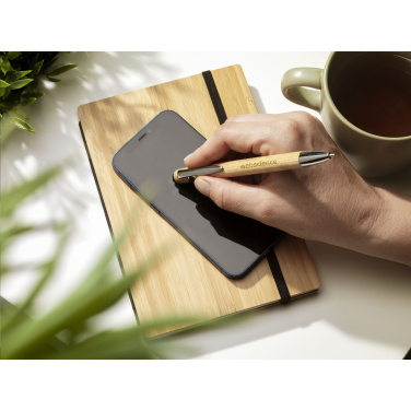 Logo trade promotional merchandise picture of: Luca Touch Bamboo stylus pen