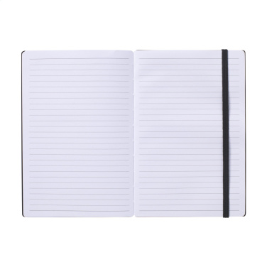 Logotrade promotional product image of: Bamboo Journal Naked Spine Paper Notebook Black A5