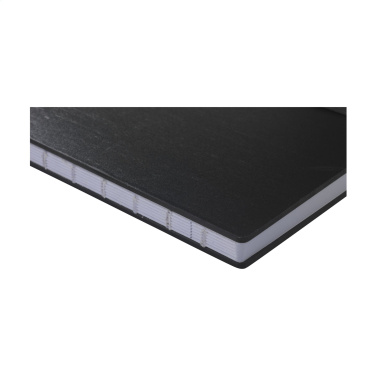 Logotrade advertising product image of: Bamboo Journal Naked Spine Paper Notebook Black A5