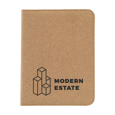 Logo trade promotional products image of: Eco Conference Cork A5 document folder