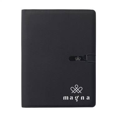 Logo trade business gifts image of: Quest Portfolio RCS RPET A4  document folder