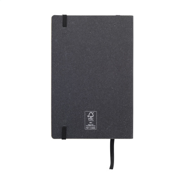 Logo trade promotional items picture of: Monti Recycled Leather - Paper Notebook A5