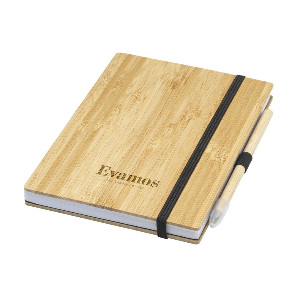 Logotrade advertising product image of: BambooPlus Paper Notebook A5 - Inkless Pen