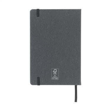 Logotrade promotional merchandise image of: Montana Recycled Leather Paper Notebook A5