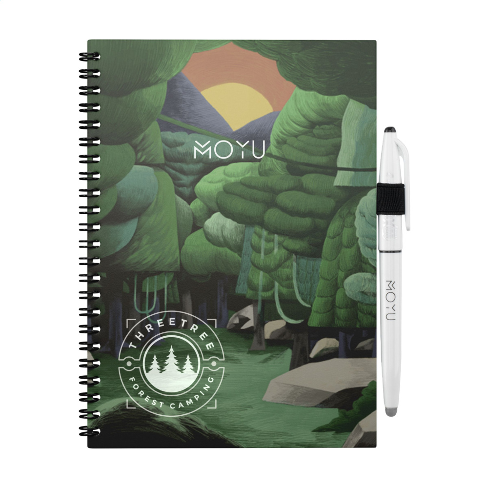 Logo trade promotional items image of: MOYU Erasable Stone Paper Notebook Custom SoftCover