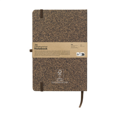 Logo trade promotional giveaway photo of: CoffeeGround Cork Paper Notebook A5