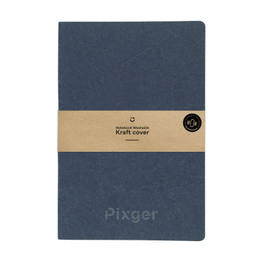 Logo trade advertising products image of: Paper Notebook GRS Washable Kraft Cover A5