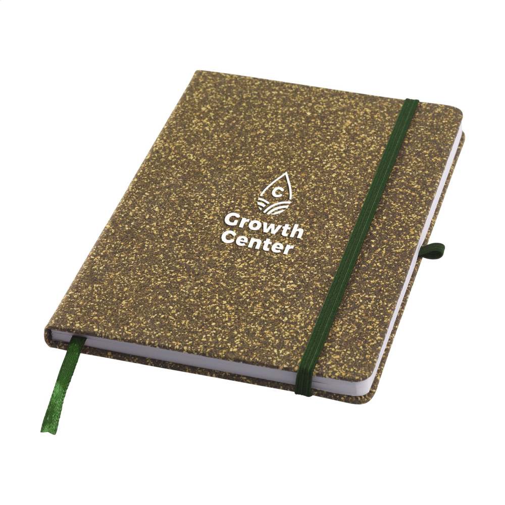 Logotrade promotional item picture of: TeaGround Cork Paper Notebook A5