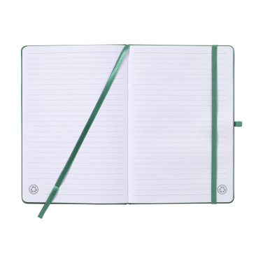 Logo trade advertising products image of: Recycled GRS PU Paper Notebook A5