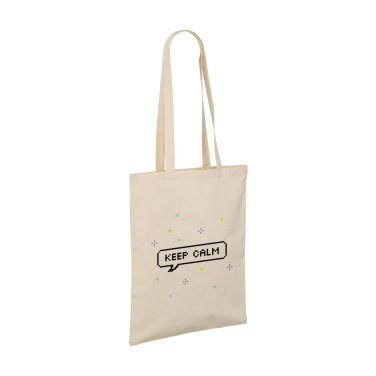 Logo trade promotional giveaways image of: ShoppyBag (180 g/m²) long handles cotton bag