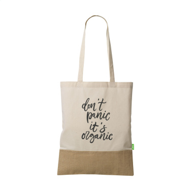 Logotrade promotional item picture of: Combi Organic Shopper (160 g/m²) bag