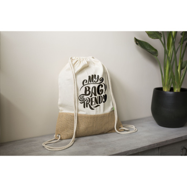 Logotrade promotional items photo of: Combi Organic Backpack (160 g/m²)
