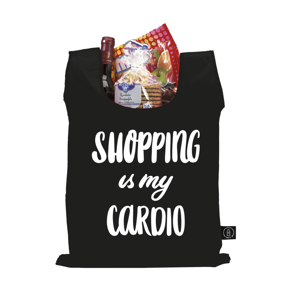 Logotrade business gift image of: Shop Easy RPET folding shopping bag