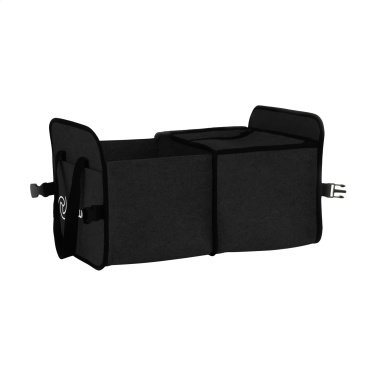 Logo trade business gifts image of: Trunk GRS RPET Felt Organiser Cooler bag