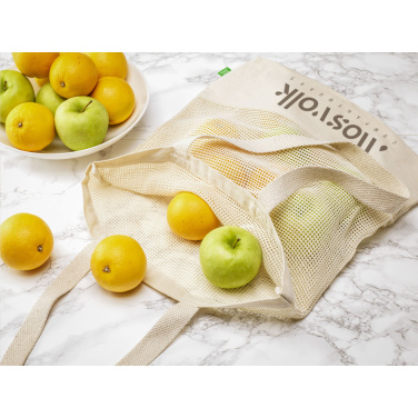 Logo trade advertising products picture of: Natura Organic Mesh Shopper (180 g/m²) shopping bag