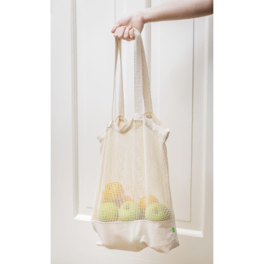 Logo trade advertising product photo of: Natura Organic Mesh Shopper (180 g/m²) shopping bag