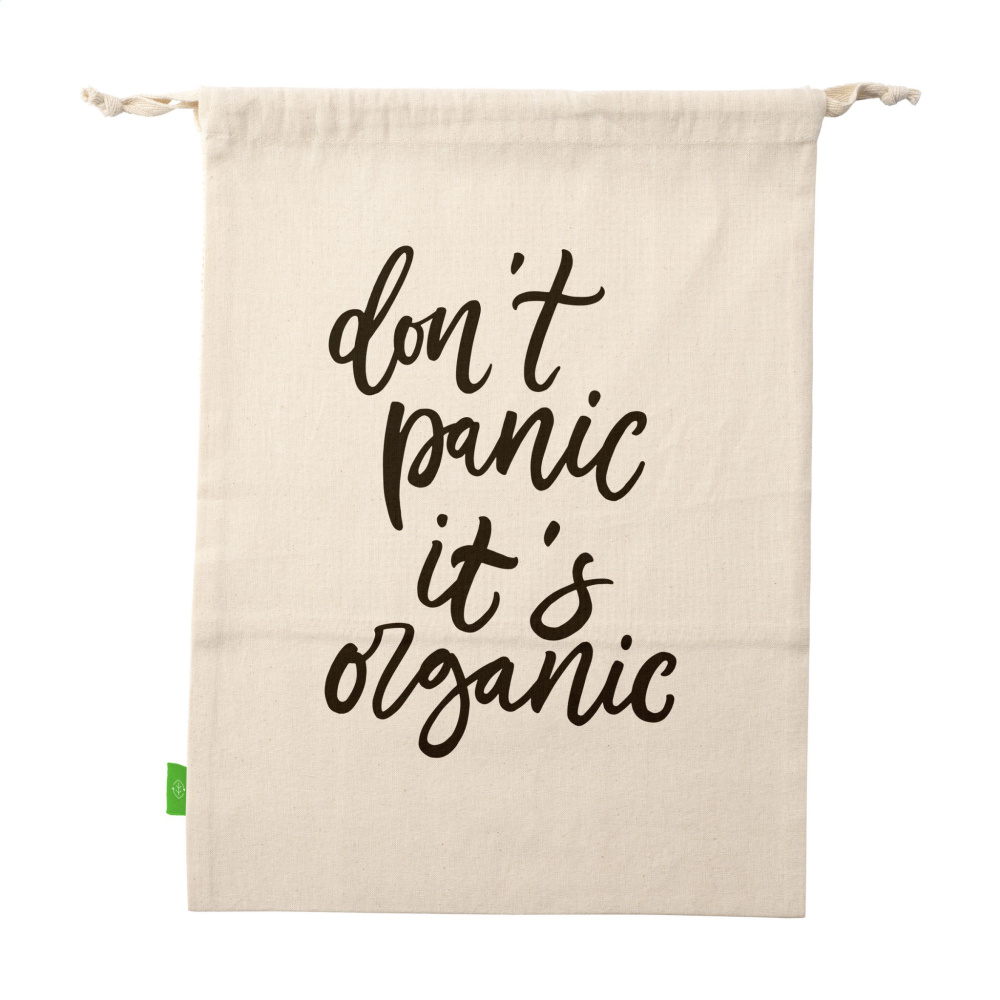 Logotrade promotional products photo of: Natura Organic GOTS Mesh Bag (120 g/m²) fruit bag