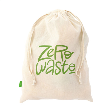 Logo trade promotional giveaways image of: Natura Organic GOTS Mesh Bag (120 g/m²) fruit bag