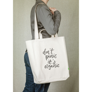 Logo trade advertising products image of: Organic Cotton Canvas Tote Bag (280 g/m²)