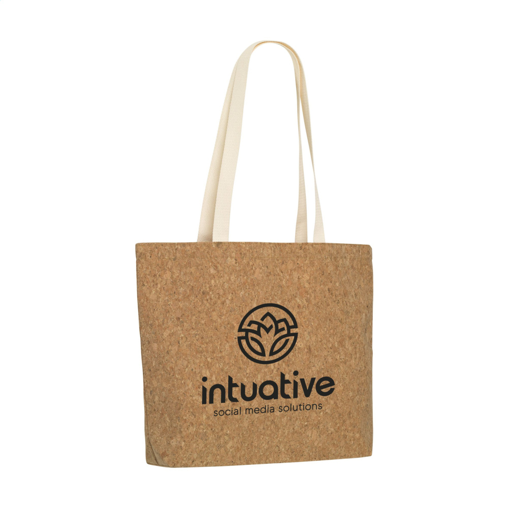 Logo trade corporate gifts image of: Lagos Cork Shopper bag