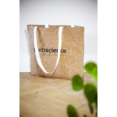 Logo trade promotional giveaways image of: Lagos Cork Shopper bag
