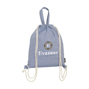 Logo trade promotional gifts image of: GRS Recycled Cotton PromoBag Plus (180 g/m²) backpack