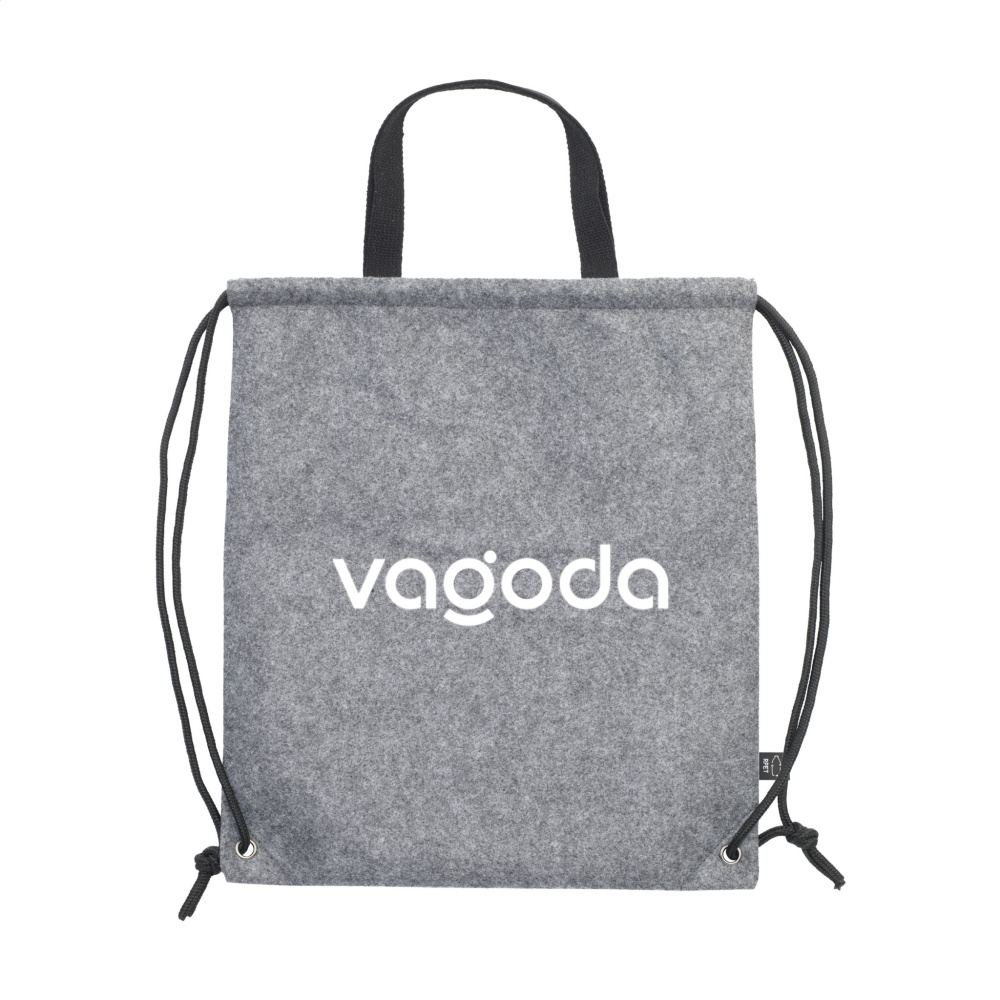 Logotrade promotional product picture of: GRS RPET Felt PromoBag Plus backpack