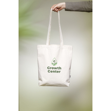 Logo trade business gifts image of: GRS Recycled Canvas Bag Natural (260 g/m²)