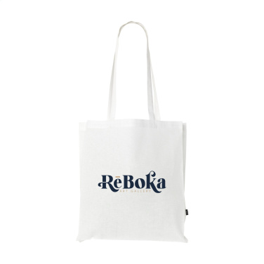Logo trade promotional products image of: Colour Square Bag GRS Recycled Cotton (150 g/m²)