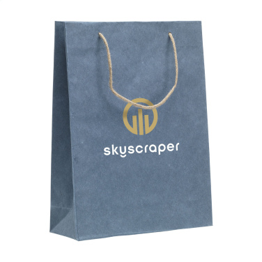 Logotrade promotional product image of: Leaf It Bag recycled with jeans fibres (180 g/m²) L