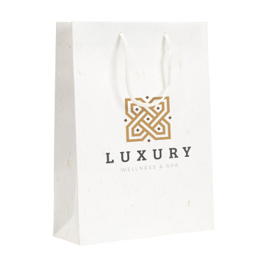 Logotrade business gifts photo of: Leaf It Bag recycled with straw fibres (180 g/m²) L