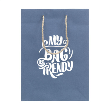 Logo trade promotional product photo of: Leaf It Bag recycled with jeans fibres (180 g/m²) M