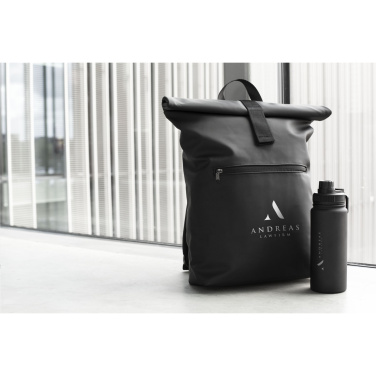 Logo trade promotional gift photo of: Lennon Roll-Top Recycled Backpack